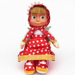 Russian Masha and Bear Plush Dolls